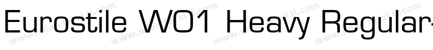 Eurostile W01 Heavy Regular字体转换